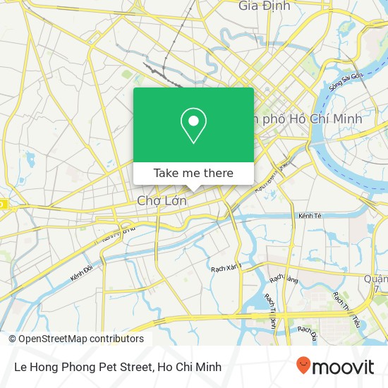 Le Hong Phong Pet Street map