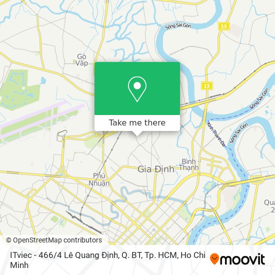 ITviec - 466 / 4 Lê Quang Định, Q. BT, Tp. HCM map