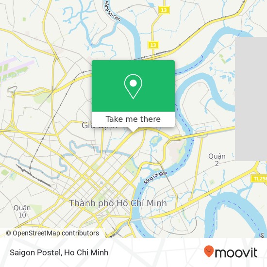 Saigon Postel map