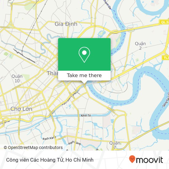 Công viên Các Hoàng Tử map