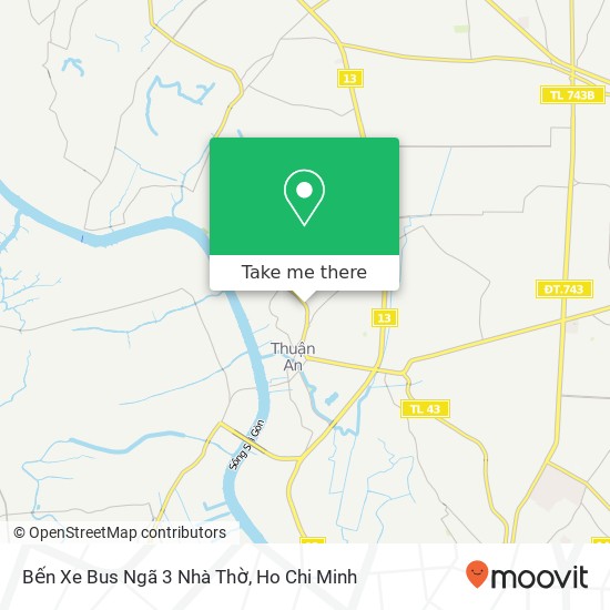 Bến Xe Bus Ngã 3 Nhà Thờ map