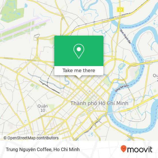 Trung Nguyên Coffee map
