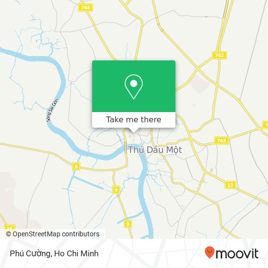 Phú Cường map