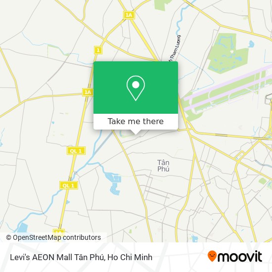 Levi's AEON Mall Tân Phú map
