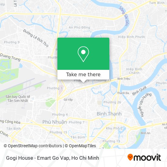 Gogi House - Emart Go Vap map