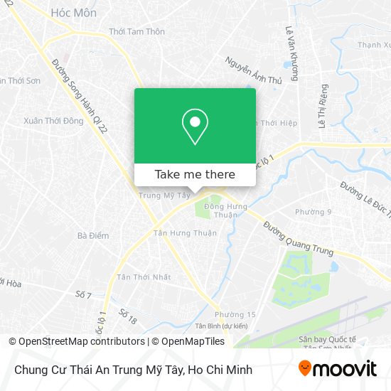 Chung Cư Thái An Trung Mỹ Tây map