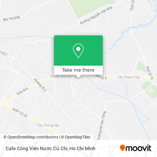 Cafe Công Viên Nước Củ Chi map