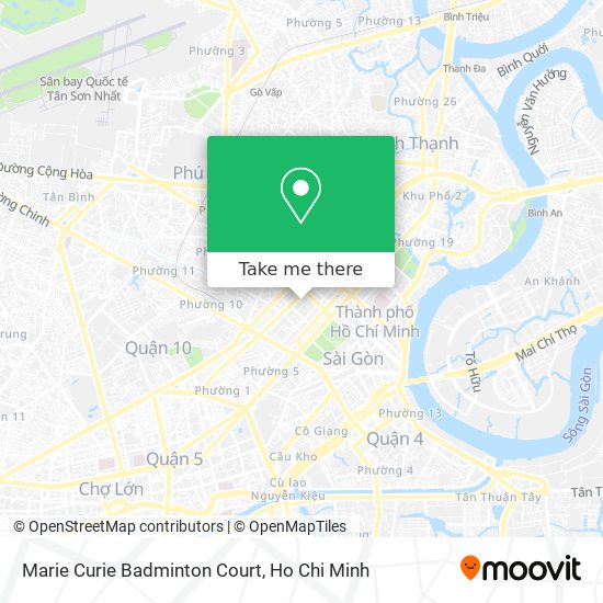 Marie Curie Badminton Court map