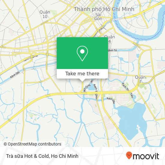 Trà sữa Hot & Cold map