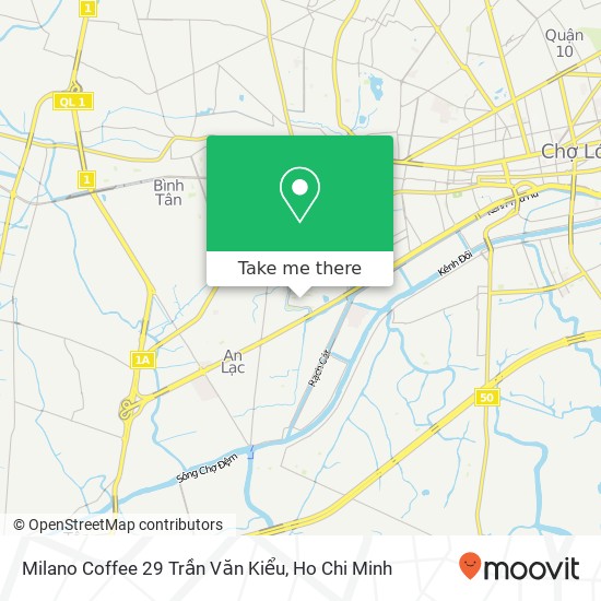 Milano Coffee 29 Trần Văn Kiểu map