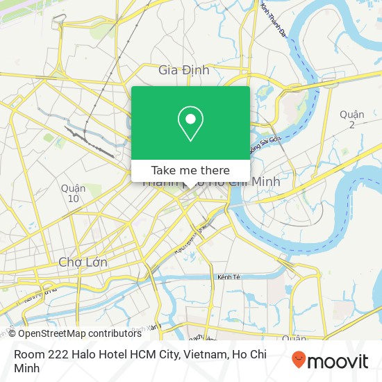 Room 222 Halo Hotel HCM City, Vietnam map