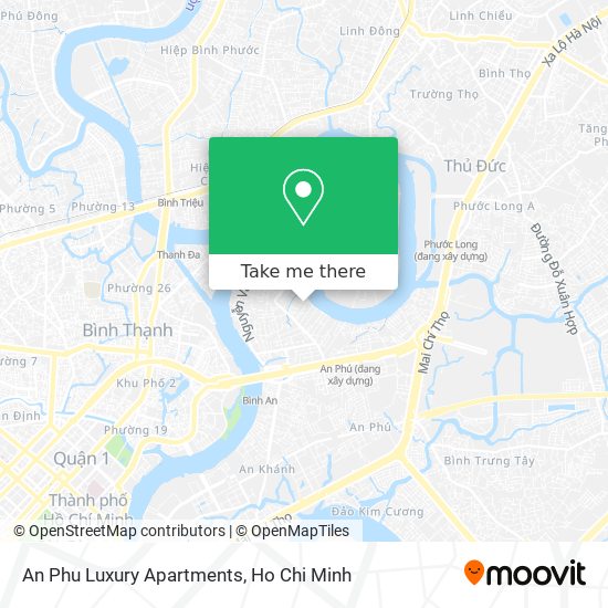 An Phu Luxury Apartments map