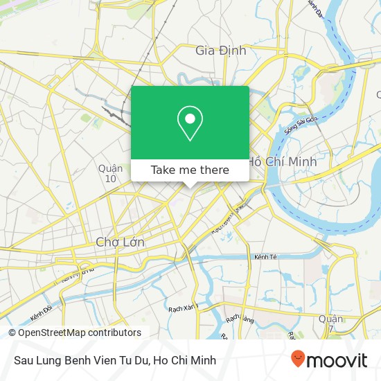 Sau Lung Benh Vien Tu Du map