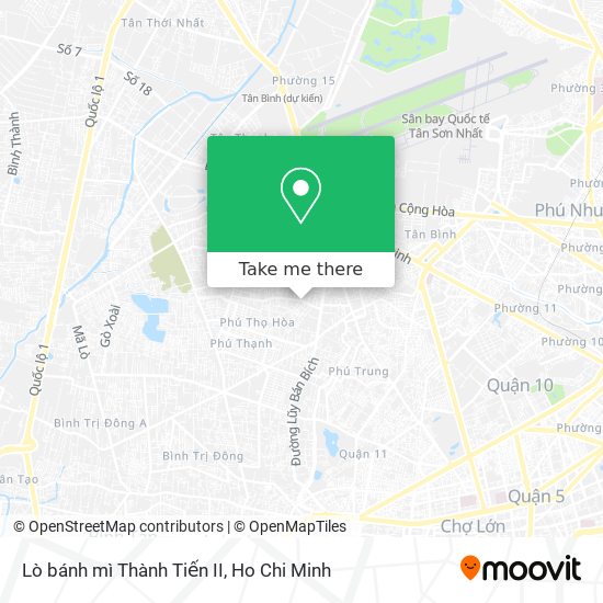 Lò bánh mì Thành Tiến II map