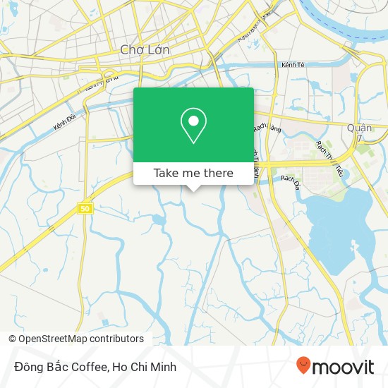 Đông Bắc Coffee map