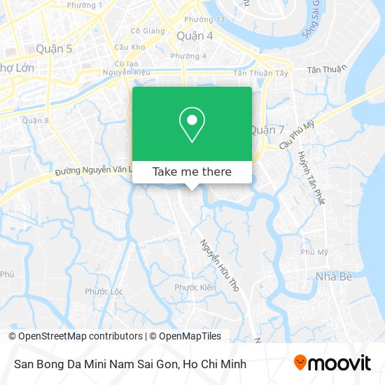 San Bong Da Mini Nam Sai Gon map