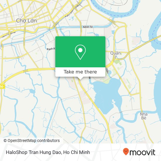 HaloShop Tran Hung Dao map
