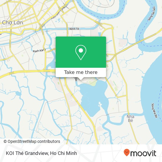 KOI Thé Grandview map