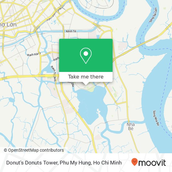 Donut's Donuts Tower, Phu My Hung map