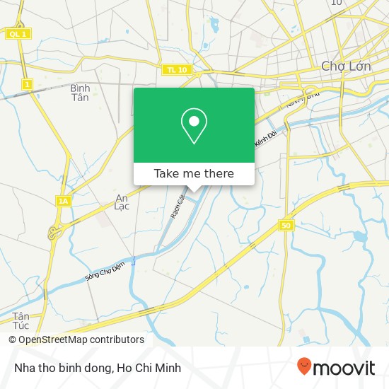 Nha tho binh dong map