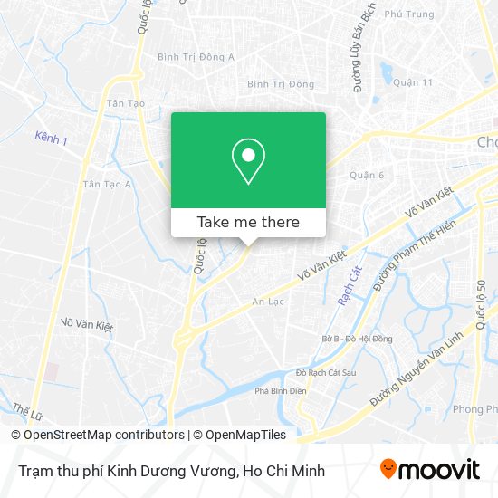 Trạm thu phí Kinh Dương Vương map