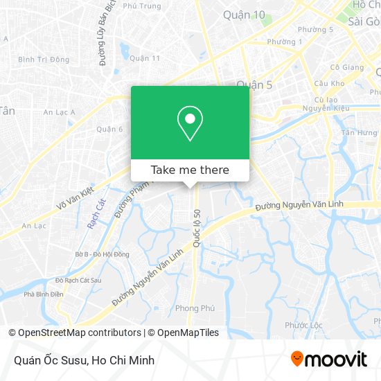 Quán Ốc Susu map