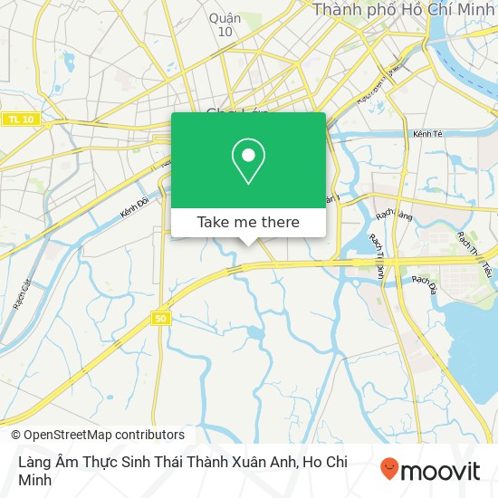 Làng Âm Thực Sinh Thái Thành Xuân Anh map