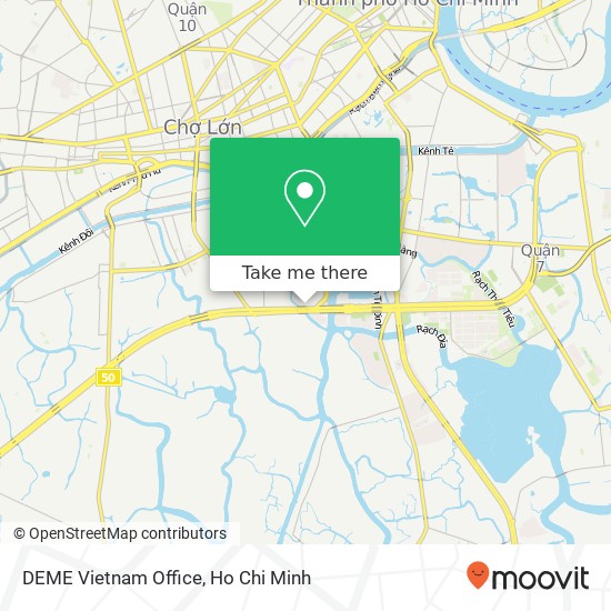 DEME Vietnam Office map