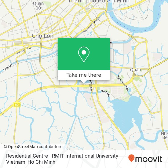 Residential Centre - RMIT International University Vietnam map