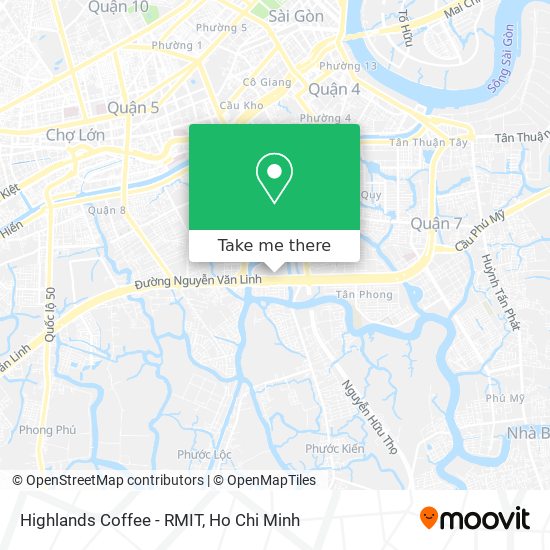 Highlands Coffee - RMIT map