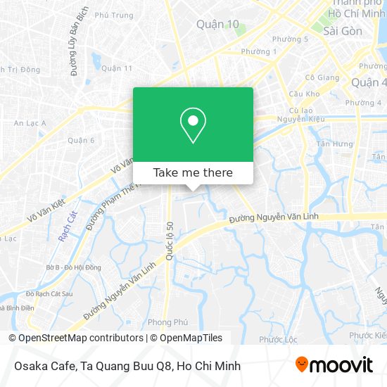 Osaka Cafe, Ta Quang Buu Q8 map