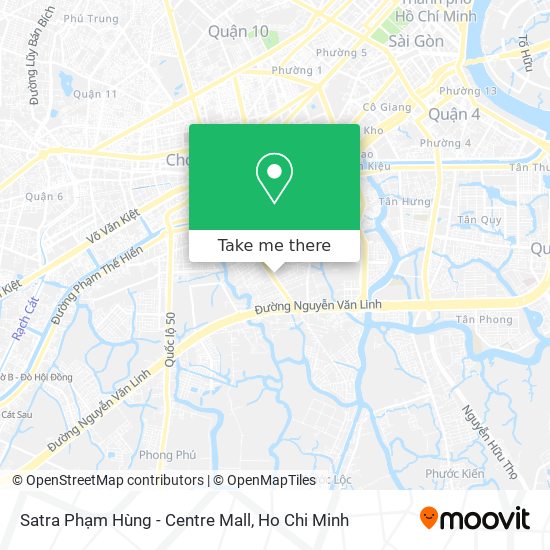 How to get to Satra Phạm Hùng - Centre Mall in Bình Chánh by Bus?