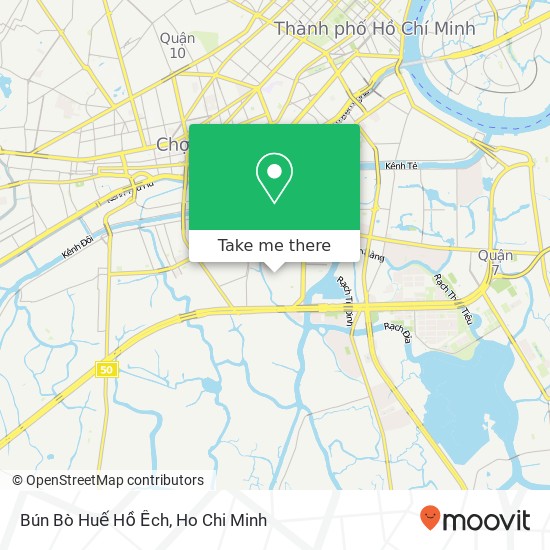 Bún Bò Huế Hồ Ếch map