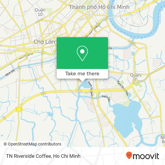 TN Riverside Coffee map