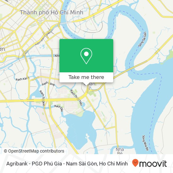 Agribank - PGD Phú Gia - Nam Sài Gòn map