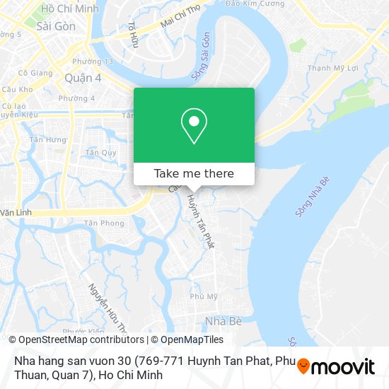 Nha hang san vuon 30 (769-771 Huynh Tan Phat, Phu Thuan, Quan 7) map