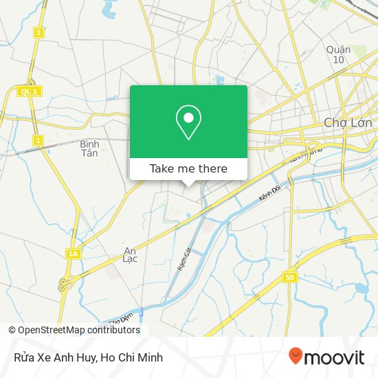 Rửa Xe Anh Huy map