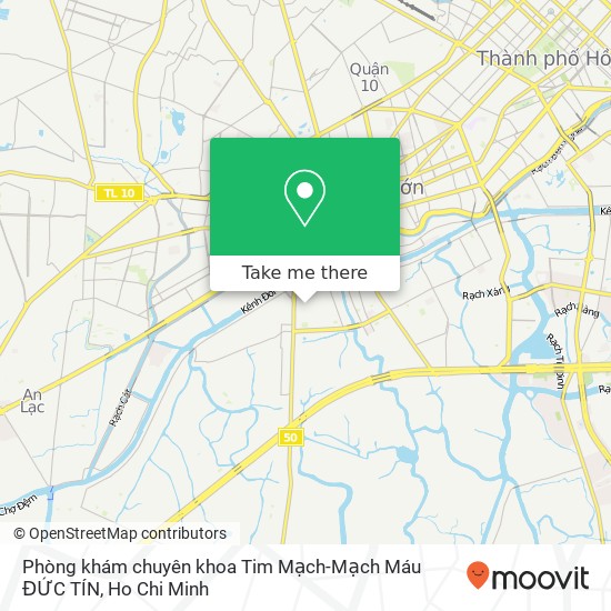 Phòng khám chuyên khoa Tim Mạch-Mạch Máu ĐỨC TÍN map