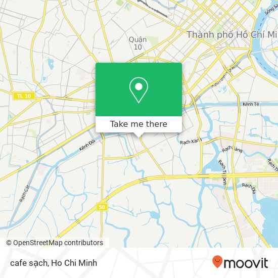 cafe sạch map