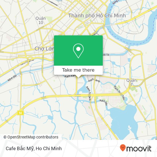 Cafe Bắc Mỹ map