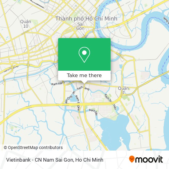 Vietinbank - CN Nam Sai Gon map