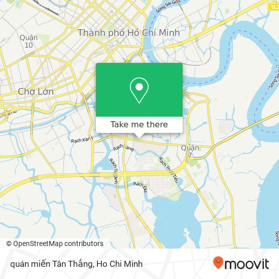 quán miến Tân Thắng map