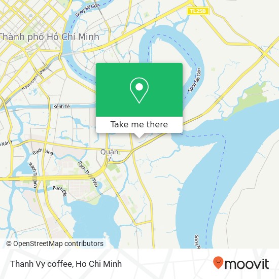 Thanh Vy coffee map