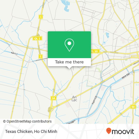 Texas Chicken map