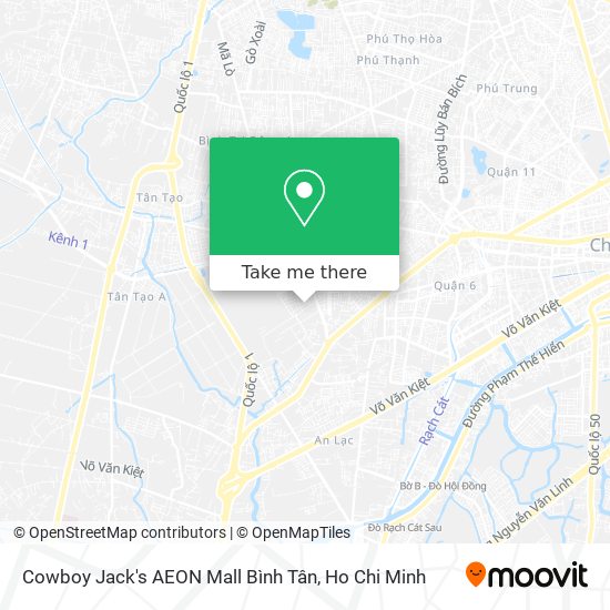 Cowboy Jack's AEON Mall Bình Tân map