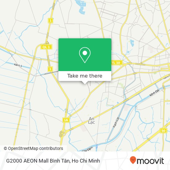 G2000 AEON Mall Bình Tân map