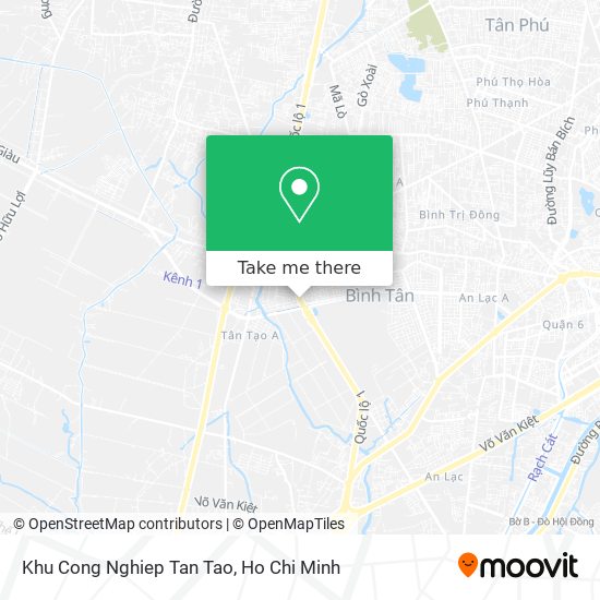 Khu Cong Nghiep Tan Tao map