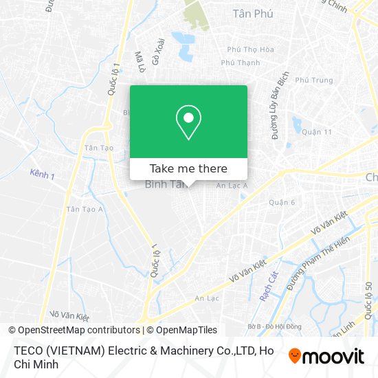 TECO (VIETNAM) Electric & Machinery Co.,LTD map