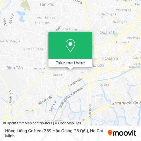 Hồng Liêng Coffee (259 Hậu Giang P5 Q6 ) map