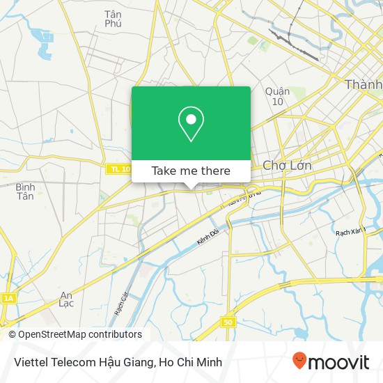 Viettel Telecom Hậu Giang map